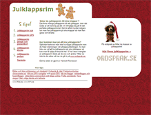 Tablet Screenshot of julklappsrim.net